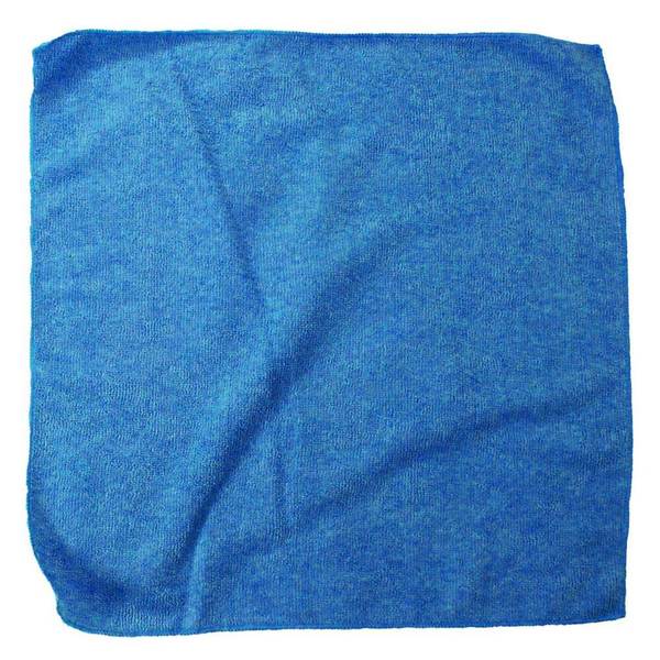 Car Dealer Depot Plush Microfiber Polishing Cloth - 16" X 16" - Blue HT-20A